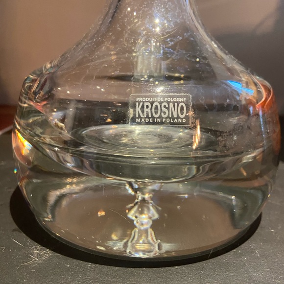 Krosno Rare Find Glass Wine Decanter from Poland - Picture 4 of 6